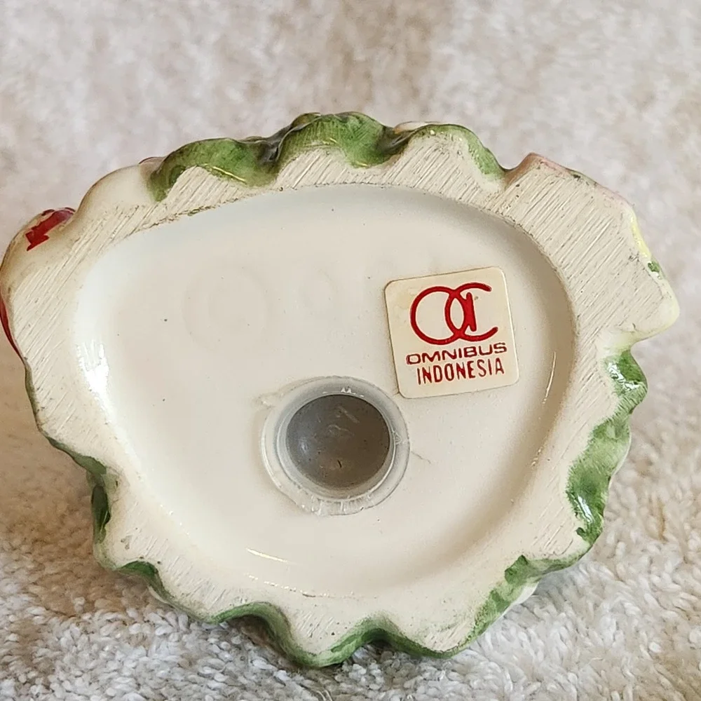 Omnibus Christmas Snowman and Tree Ceramic Salt and Pepper Shaker Set Multicolor
